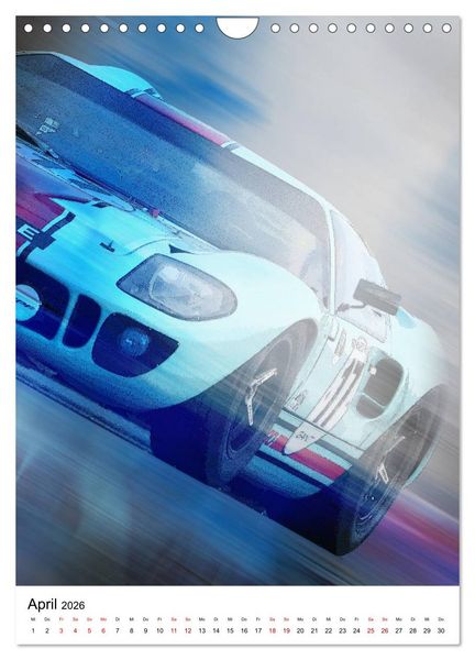 Produktbild: Faszination Rennsport (Wandkalender 2026 DIN A4 hoch), CALVENDO Monatskalender