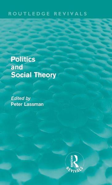 Produktbild: Politics and Social Theory
