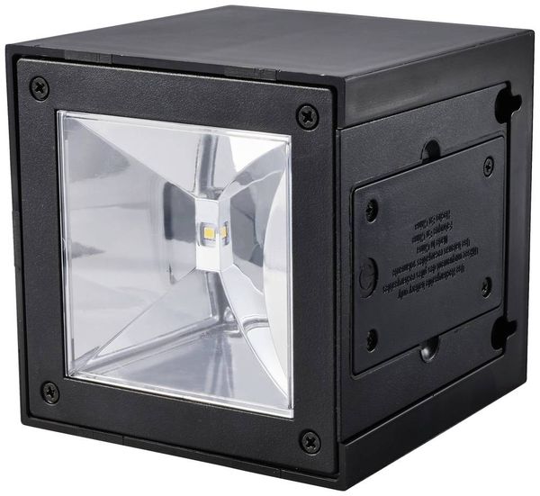 Produktbild: Sygonix SY-5499356 Solar-Au&szlig;enwandleuchte SMD LED 0.9W Schwarz