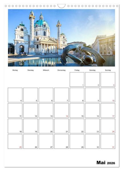 Produktbild: Mein Wien. Juwel an der Donau (Wandkalender 2026 DIN A3 hoch), CALVENDO Monatskalender