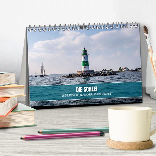 Produktbild: Die Schlei - Segelrevier und Naherholungsgebiet (Tischkalender 2026 DIN A5 quer), CALVENDO Monatskalender