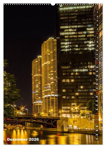 Produktbild: CHICAGO Der Stadtkern (Wandkalender 2026 DIN A2 hoch), CALVENDO Monatskalender