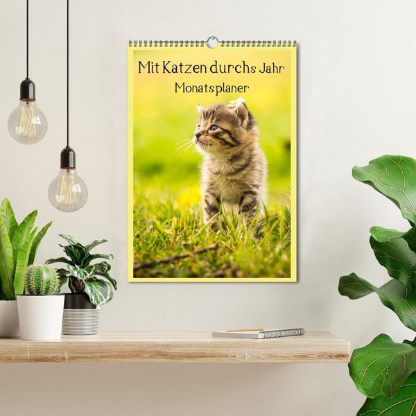 Produktbild: Mit Katzen durchs Jahr / Planer (Wandkalender 2026 DIN A3 hoch), CALVENDO Monatskalender