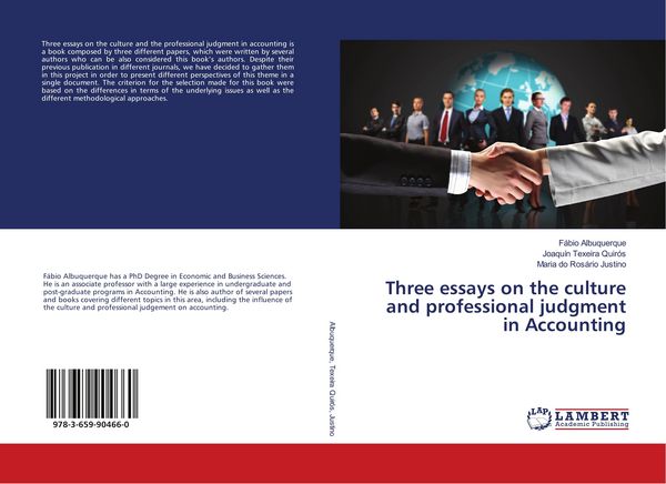 Produktbild: Three essays on the culture and professional judgment in Accounting