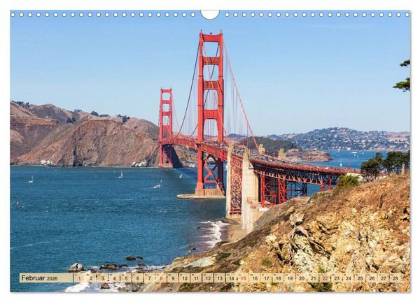 Produktbild: If I'm going to San Francisco (Wandkalender 2026 DIN A3 quer), CALVENDO Monatskalender
