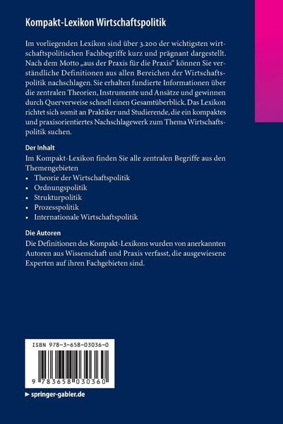 Produktbild: Kompakt-Lexikon Wirtschaftspolitik
