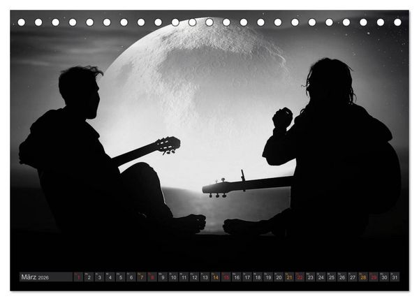 Produktbild: Sonne und Mond - faszinierend und anziehend (Tischkalender 2026 DIN A5 quer), CALVENDO Monatskalender