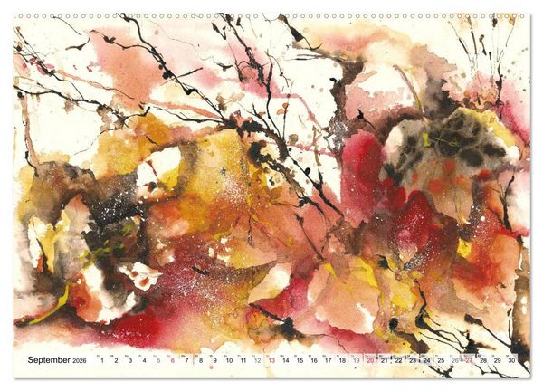Produktbild: Jahreszeiten Aquarelle (Wandkalender 2026 DIN A2 quer), CALVENDO Monatskalender