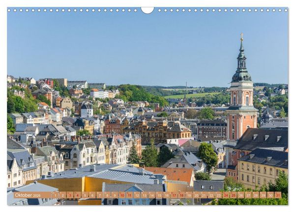 Produktbild: Greiz - Perle an der wei&szlig;en Elster in Th&uuml;ringen (Wandkalender 2026 DIN A3 quer), CALVENDO Monatskalender