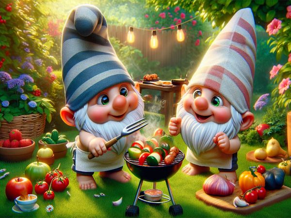 Produktbild: CALVENDO Puzzle Grillfest im Zwergengarten: Kulinarische Entdeckungen im Miniaturparadies | 1000 Teile Lege-Gr&ouml;&szlig;e 64x48cm Foto-Puzzle f&uuml;r gl&uuml;ckliche S