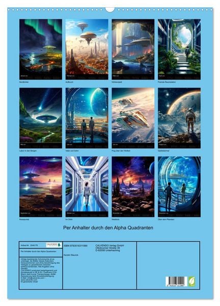 Produktbild: Per Anhalter durch den Alpha Quadranten (Wandkalender 2026 DIN A2 hoch), CALVENDO Monatskalender
