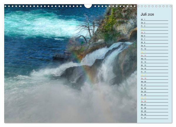 Produktbild: Gr&uuml;ezi . Landschaften in der Schweiz Planer (Wandkalender 2026 DIN A3 quer), CALVENDO Monatskalender