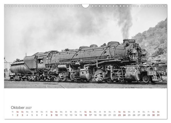 Produktbild: US-Dampflokomotiven (Wandkalender 2027 DIN A3 quer), CALVENDO Monatskalender