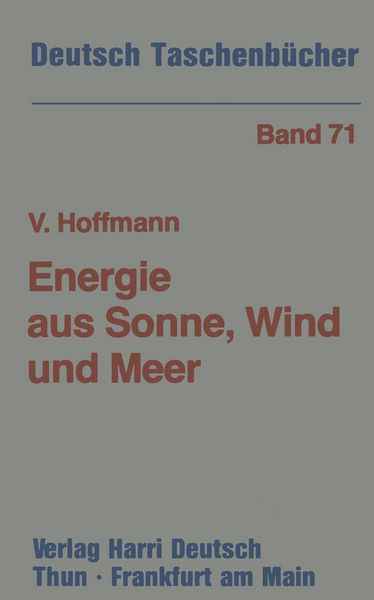 Produktbild: Energie aus Sonne, Wind und Meer