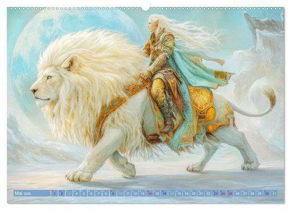 Produktbild: Willkommen im Fantasieland - M&auml;rchenbilder (hochwertiger Premium Wandkalender 2026 DIN A2 quer), Kunstdruck in Hochglanz