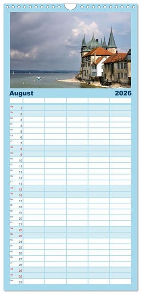 Produktbild: Familienplaner 2026 - Zauberhafter Westlicher Bodensee mit 5 Spalten (Wandkalender, 21 x 45 cm) CALVENDO
