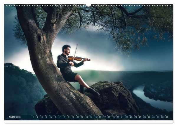 Produktbild: Musizieren einmal anders (hochwertiger Premium Wandkalender 2026 DIN A2 quer), Kunstdruck in Hochglanz