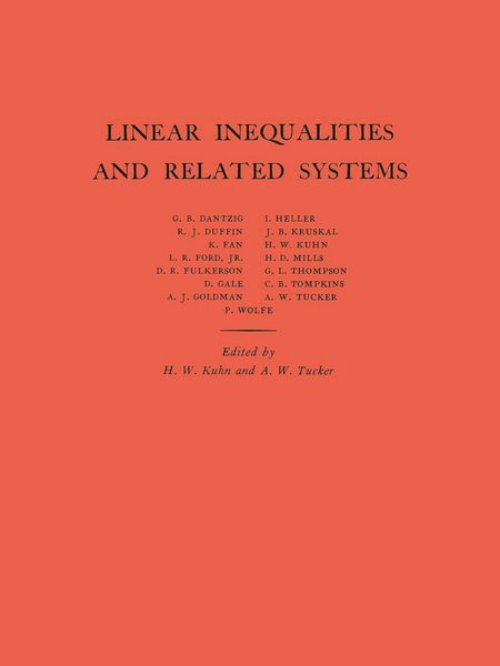 Produktbild: Linear Inequalities and Related Systems