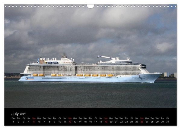 Produktbild: Cruise Southampton (Wall Calendar 2026 DIN A3 landscape), CALVENDO 12 Month Wall Calendar