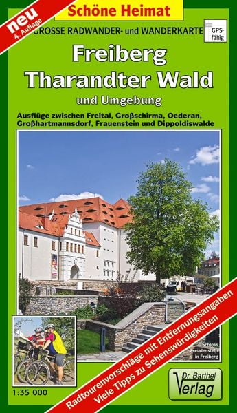 Produktbild: Gro&szlig;e Radwander- und Wanderkarte Freiberg, Tharandter Wald und Umgebung