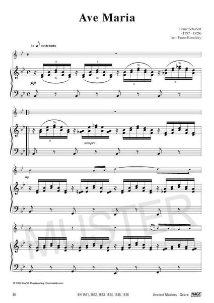 Alte Meister für Horn in F und Klavier/Orgel