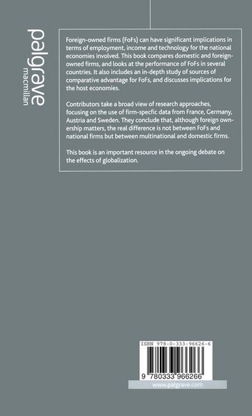 Produktbild: Foreign-Owned Firms