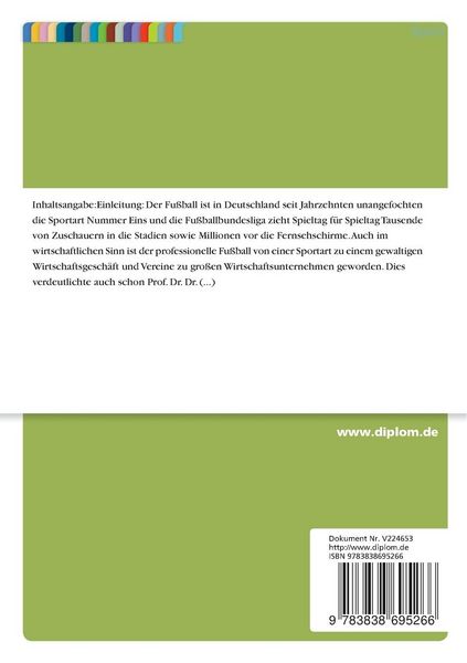 Produktbild: Auswirkungen von Trainerwechseln auf den sportlichen Erfolg in der Fu&szlig;ball-Bundesliga