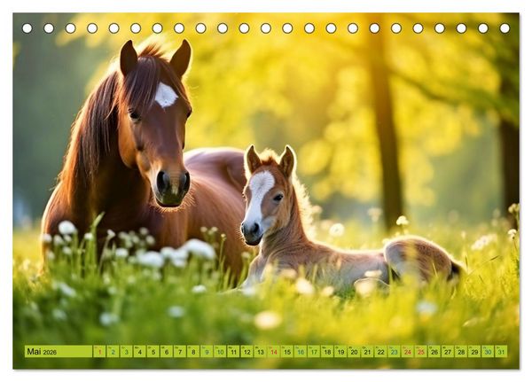 Produktbild: Tierkinder auf dem Land (Tischkalender 2026 DIN A5 quer), CALVENDO Monatskalender
