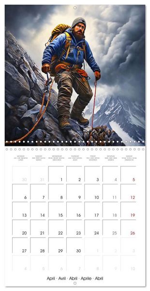 Produktbild: Mountaineers - Extreme mountaineering (Wall Calendar 2026 12 &times; 12 Inch) CALVENDO 12 Month Wall Calendar