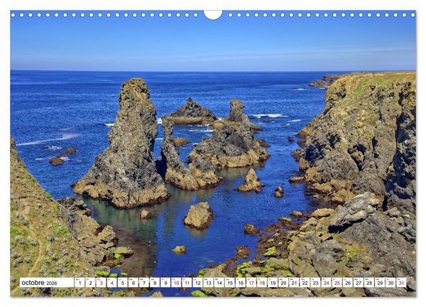 Produktbild: Belle-&icirc;le-en-Mer - un paradis breton (Calendrier mural 2026 DIN A3 vertical), CALVENDO calendrier mensuel