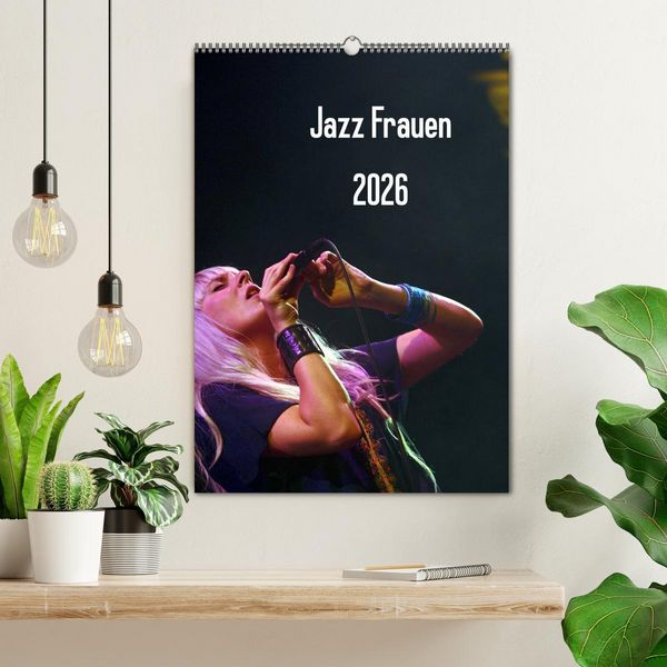 Produktbild: Jazz Frauen 2026 (Wandkalender 2026 DIN A2 hoch), CALVENDO Monatskalender