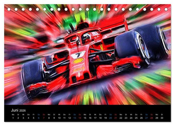 Produktbild: Rote Renner aus Italien (Tischkalender 2026 DIN A5 quer), CALVENDO Monatskalender
