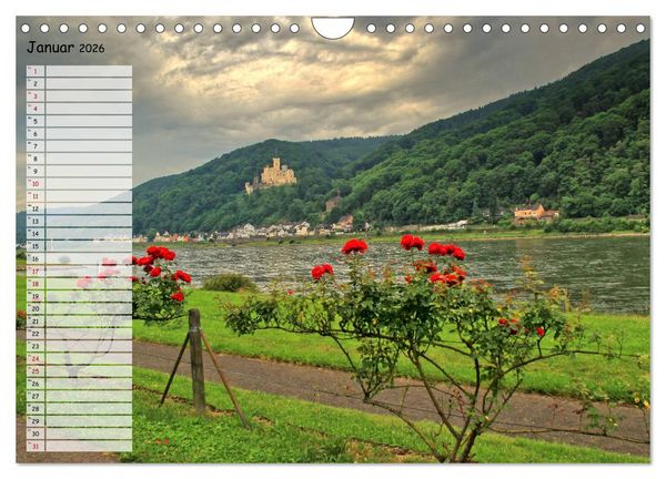 Produktbild: Von Lahnstein bis R&uuml;desheim - Am wundersch&ouml;nen Mittelrhein (Wandkalender 2026 DIN A4 quer), CALVENDO Monatskalender