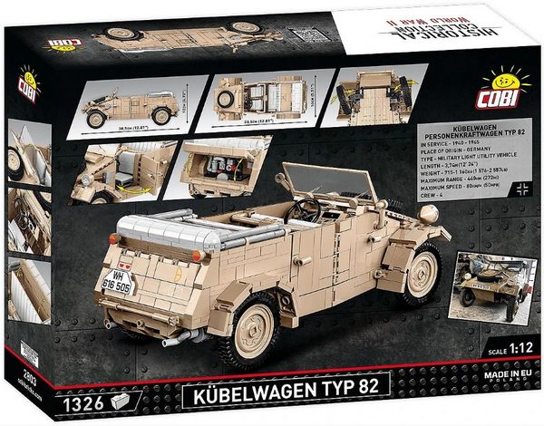 Produktbild: COBI-2803 K&uuml;belwagen Personenkraftwagen Typ 82, Klemmbausteine 1326 Teile