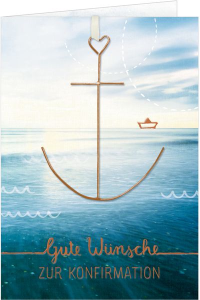 Produktbild: Gru&szlig;karte &ndash; Gute W&uuml;nsche zur Konfirmation