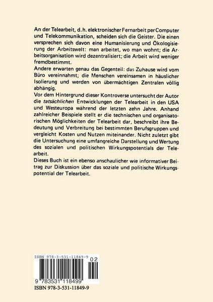 Produktbild: Telearbeit