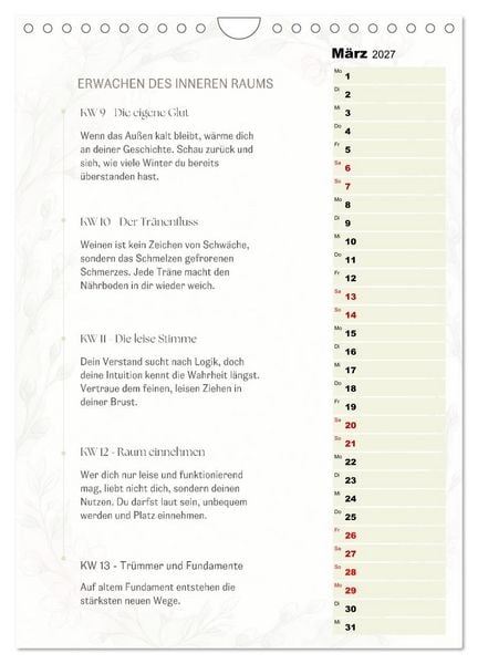 Produktbild: SEELENKOMPASS (Wandkalender 2027 DIN A4 hoch), CALVENDO Monatskalender