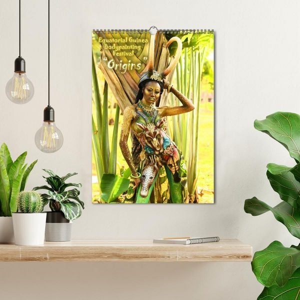 Produktbild: Equatorial Guinea Bodypainting Festival - Origins (Wall Calendar 2026 DIN A3 portrait), CALVENDO 12 Month Wall Calendar