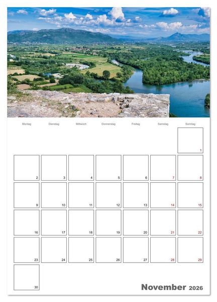 Produktbild: Faszinierendes Albanien (Wandkalender 2026 DIN A4 hoch), CALVENDO Monatskalender