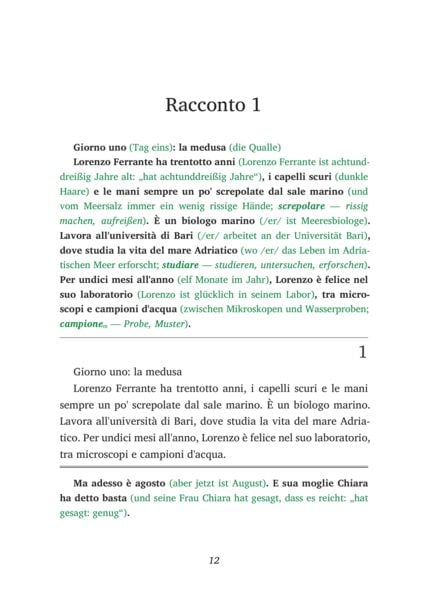 Produktbild: Italienisch lernen mit lustigen Kurzgeschichten (A2) - Il biologo marino in vacanza (+ Audio-Online)