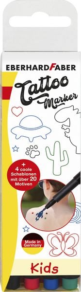 Produktbild: Eberhard Faber Tattoostifte Set Kids 4er Set