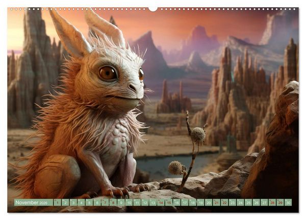Produktbild: Galaktische Wesen (Wandkalender 2026 DIN A2 quer), CALVENDO Monatskalender