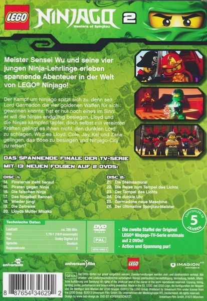 Produktbild: LEGO Ninjago - Staffel 2 [2 DVDs]