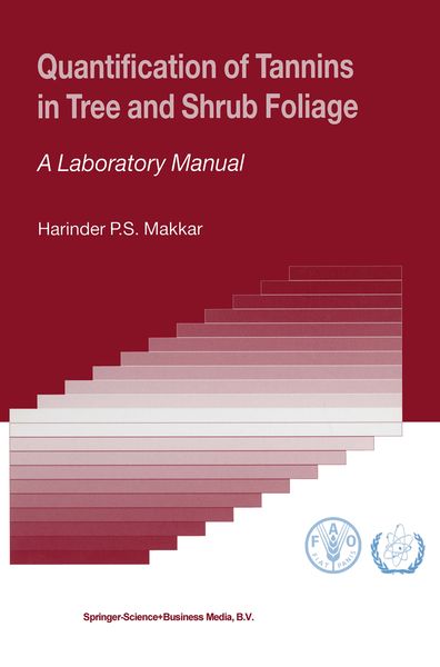 Produktbild: Quantification of Tannins in Tree and Shrub Foliage