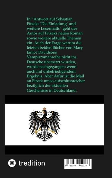 Produktbild: Antwort auf Sebastian Fitzeks &bdquo;Die Einladung&ldquo; und weitere Lesermails