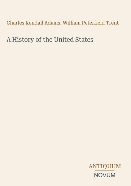 Produktbild: A History of the United States