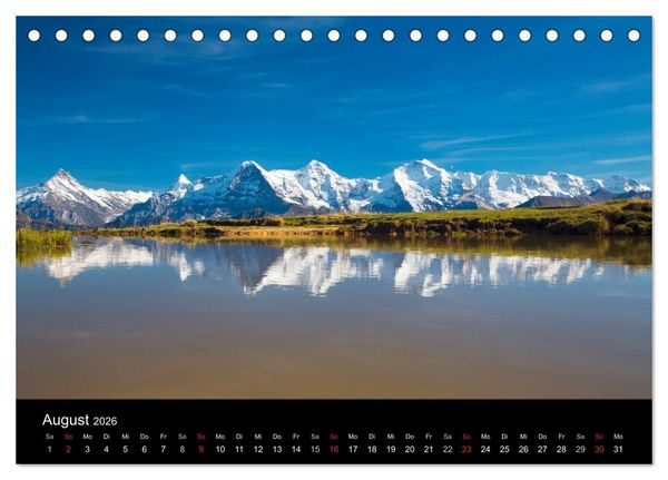 Produktbild: BERNER ALPEN - Natur und Landschaften (Tischkalender 2026 DIN A5 quer), CALVENDO Monatskalender
