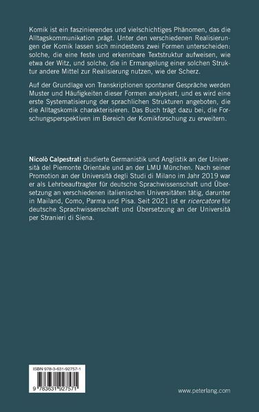 Produktbild: Sprachstrukturen der Komik im gesprochenen Alltagsdeutsch