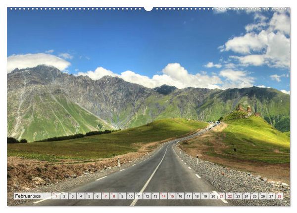 Produktbild: Georgien - Kirchen Kl&ouml;ster Kaukasus (Wandkalender 2026 DIN A2 quer), CALVENDO Monatskalender