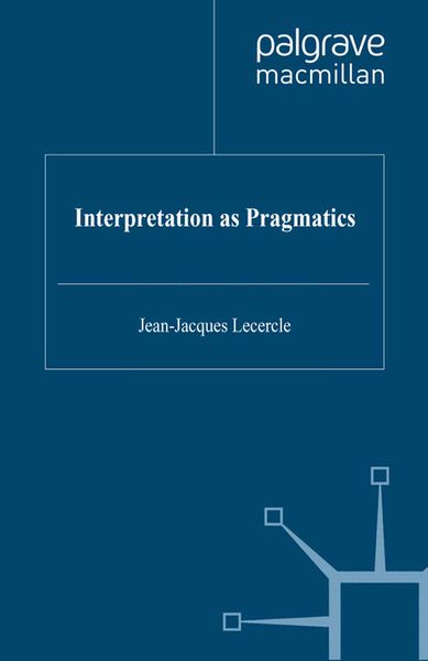 Produktbild: Interpretation as Pragmatics